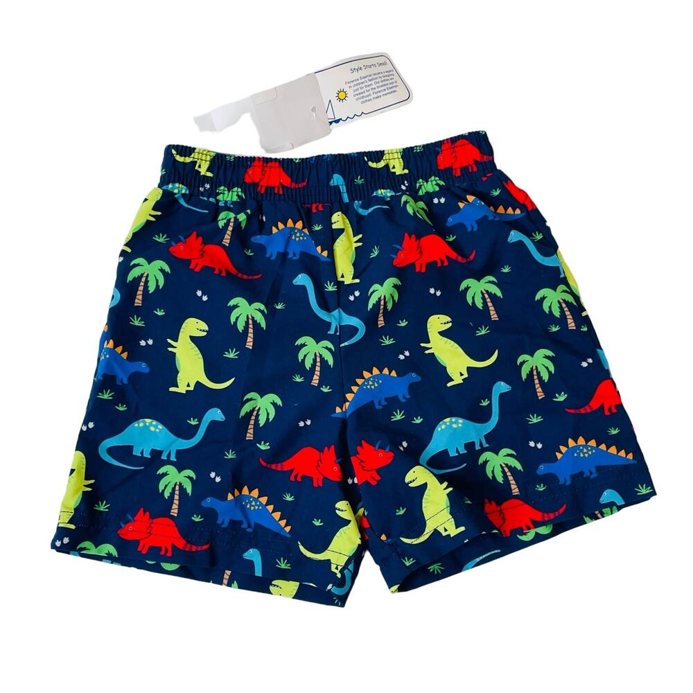 NWT Florence Eiseman 18M Dinosaur Print Swim Trunk